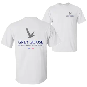 Grey Goose Vodka Logo T-Shirt, 2-Sided Unisex Tee, Premium Liquor Shirt, Casual Gift for Vodka Lovers, Gift T Shirt, Menswear, Full Size, Full Color