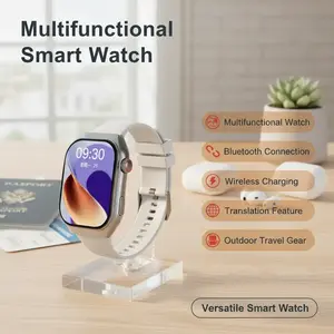 Smart wearable device multifunctional electronic smart watch (men/women) with Bluetooth connection wireless charging translation payment outdoor travel equipment and birthday gift for children
