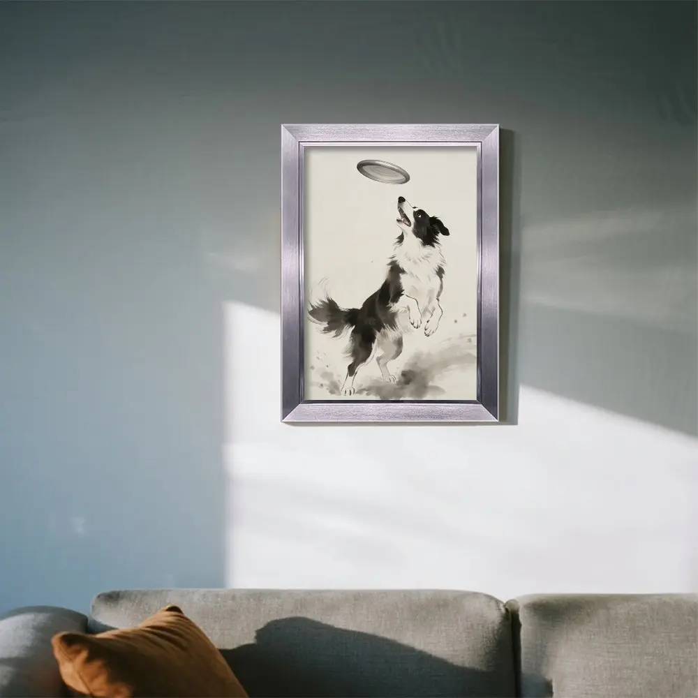 Minimalist European Wall-Mounted Picture Frame, Sizes 8x12/12x16/16x22 Inches, Ink Art, Suitable for Indoor Decoration, Home Wall Decor