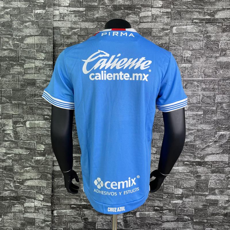24 25 MEXICO LIGA MX CRUZ AZUL Away Long Sleeve Soccer Jersey Quick Dry Fan Edition