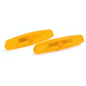 2pcs Plastic Clip-on Reflective Warning Reflector for Bike Bicycle
