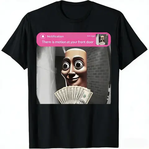 TungTungTung DoorbellMeme Funny Front Door Motion Tee - Short-sleeved T-shirt