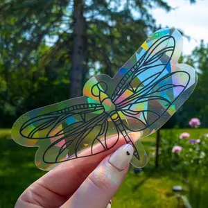 Dragonfly Suncatcher Sticker Rainbow Prism Decoration Items Vinyl Decal
