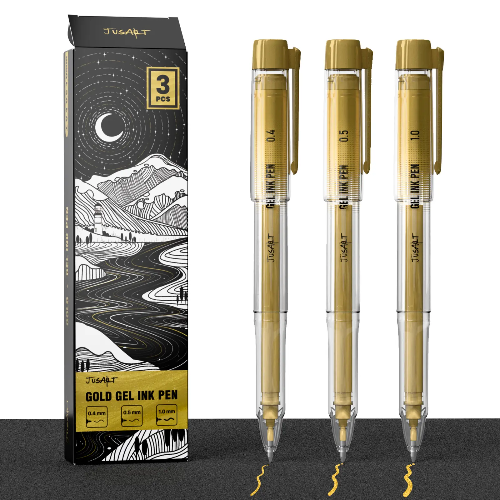 3 Pcs [Gold]