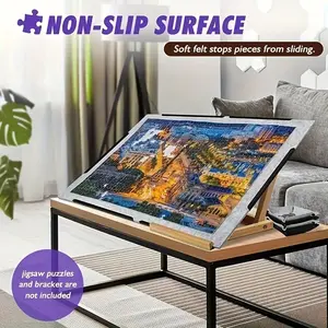 A 1500-piece puzzle board, suitable for adults, comes with a foldable puzzle mat for easy storage, lightweight and portable, includes 6 fixing rods, 1 Oxford cloth drawstring bag, 4 sorting trays, 1 Velcro strap, and sewn storage, Jigsaw Puzzles