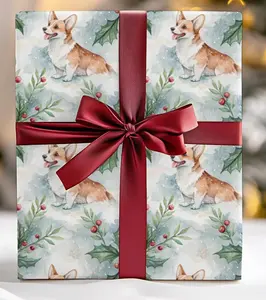 Corgi Christmas Wrapping Paper: Holiday Dog Gift Wrap