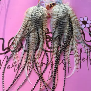 Handmade Feather Earrings Chunky