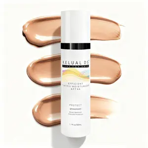 KELUAL DS Anti-Aging Tinted Face Moisturizer & Sheer Face Sunscreen SPF 46, Hydrating Skin Care & Sunscreen Moisturizer,1.7OZ/50ML