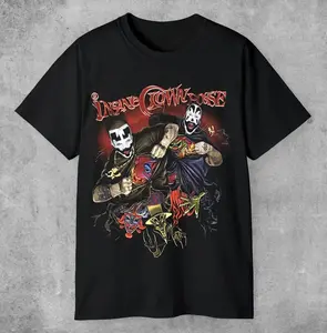 Insane Clown Aesthetic T Shirt Gen Z Streetwear Oversized Graphic Tee U26311