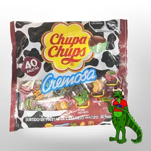 Creamy flavored lollipop assorted Chupa Chups Café mexican candy