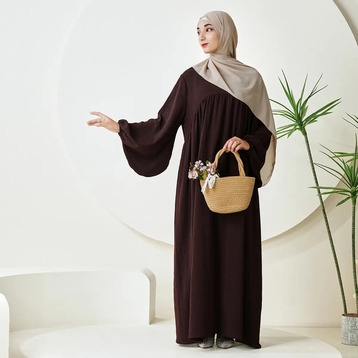 Reversible Abaya Daily Wear Made With Crepe Fabric (NCA004) Modest Muslim Outfits For Muslim