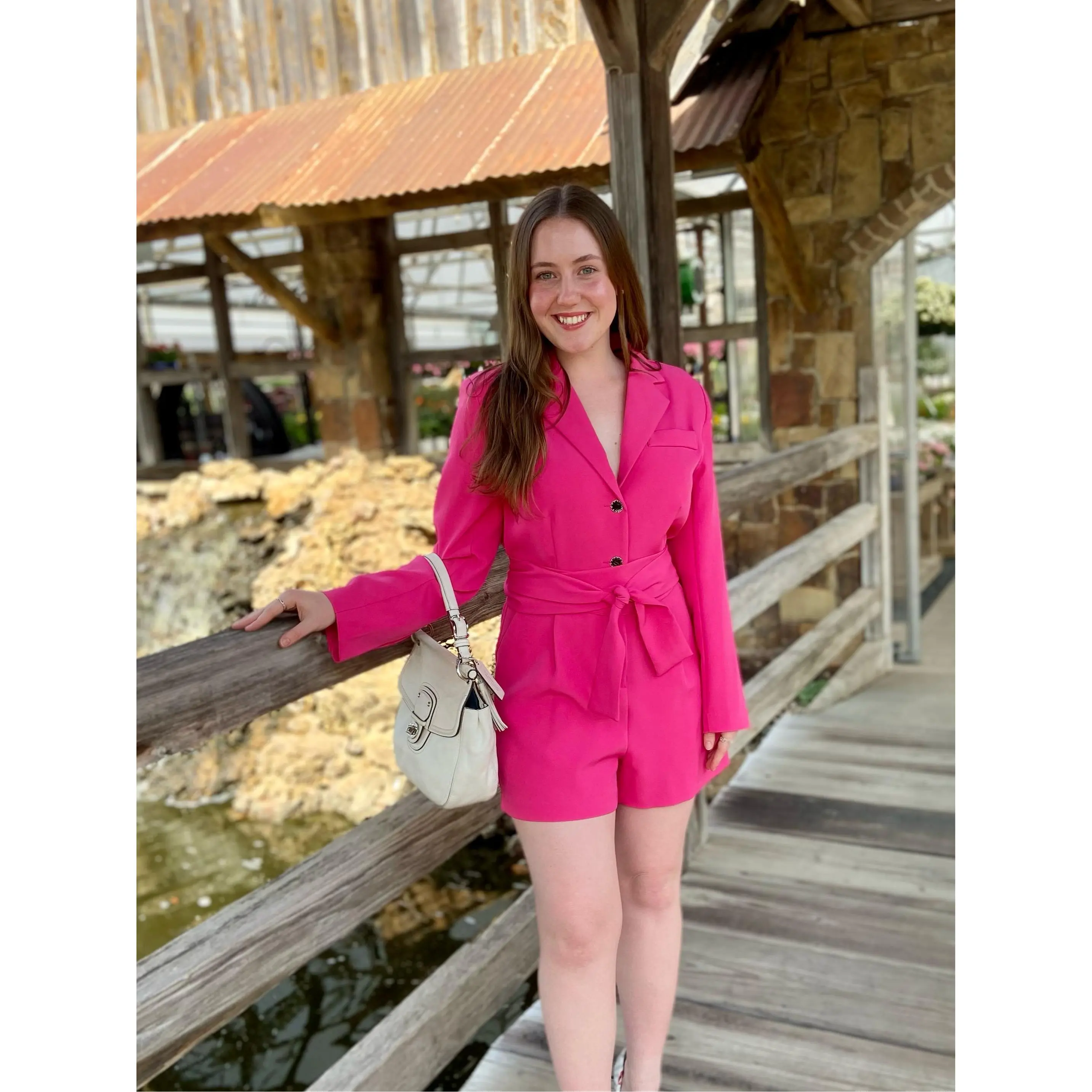 'Blair' Blazer Jumpsuit - Pink Womenswear