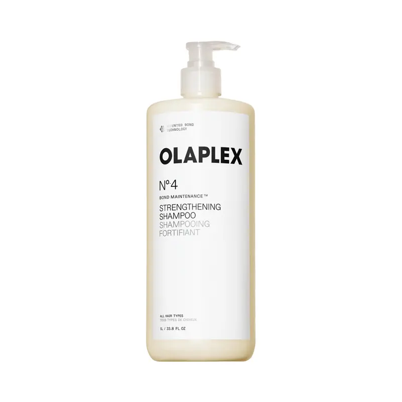 Olaplex No.4 Bond Repair Strengthening Shampoo 33.8oz (1L) - Gentle Moisturizing Shampoo for Medium-Coarse Hair-Vegan-Color Safe