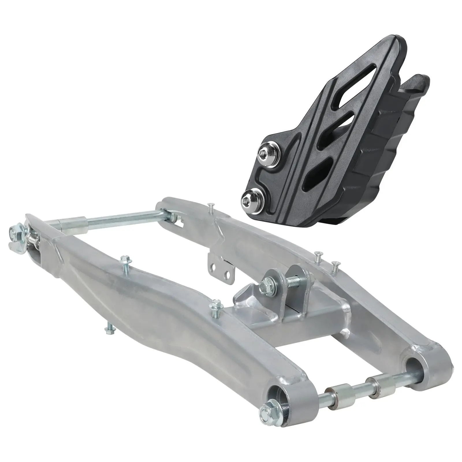 Suisuitong Motorcycle Rear Swing Arm 21'' Extended Swingarm & Swingarm Guard for 14 inch 16 inch Wheels Dirt Pit Bike ATV Go kart Quad Coolster Apollo SSR Taotao Big Wheel 125cc 140cc 150cc 200cc