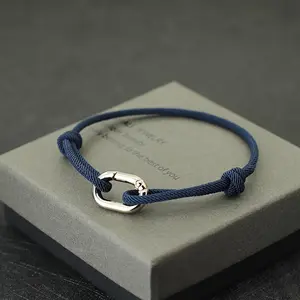 Simple Style 3mm Thin Rope Bracelet Men Handmade Sliding Stylish Knot Braclet Pulsera Macrame Friendship Braslet Jewelry No Box
