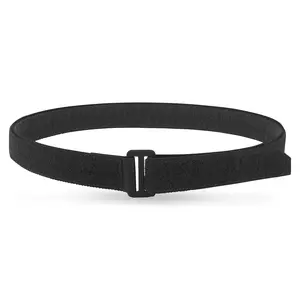 Krydex Tactical EDC Under Belt Hook & Loop Inner Belt 1.5" Duty Concealed Carry Base Belt with Heavy Craft Metal Buckle and Nylon Webbing