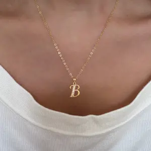 EVRY JEWELS Gold or Silver Plated Women's Hypoallergenic Say My Name Necklace