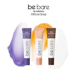 [be bare by Naisture] Total Care Balm | Vegan Lip Balm Multi-Use Balm for Glowing, Moisturized Skin |  For Lips, Elbows, Cuticles & More | Non-Greasy, Instant Hydration | Travel Friendly | Peach Coconut Berry Scent for Nourishing Hydrate Oil Smooth