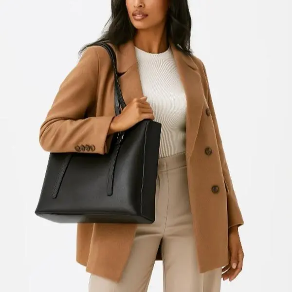 Ampere Creations Isla Biodegradable Vegan Leather with detachable bag XL Tote