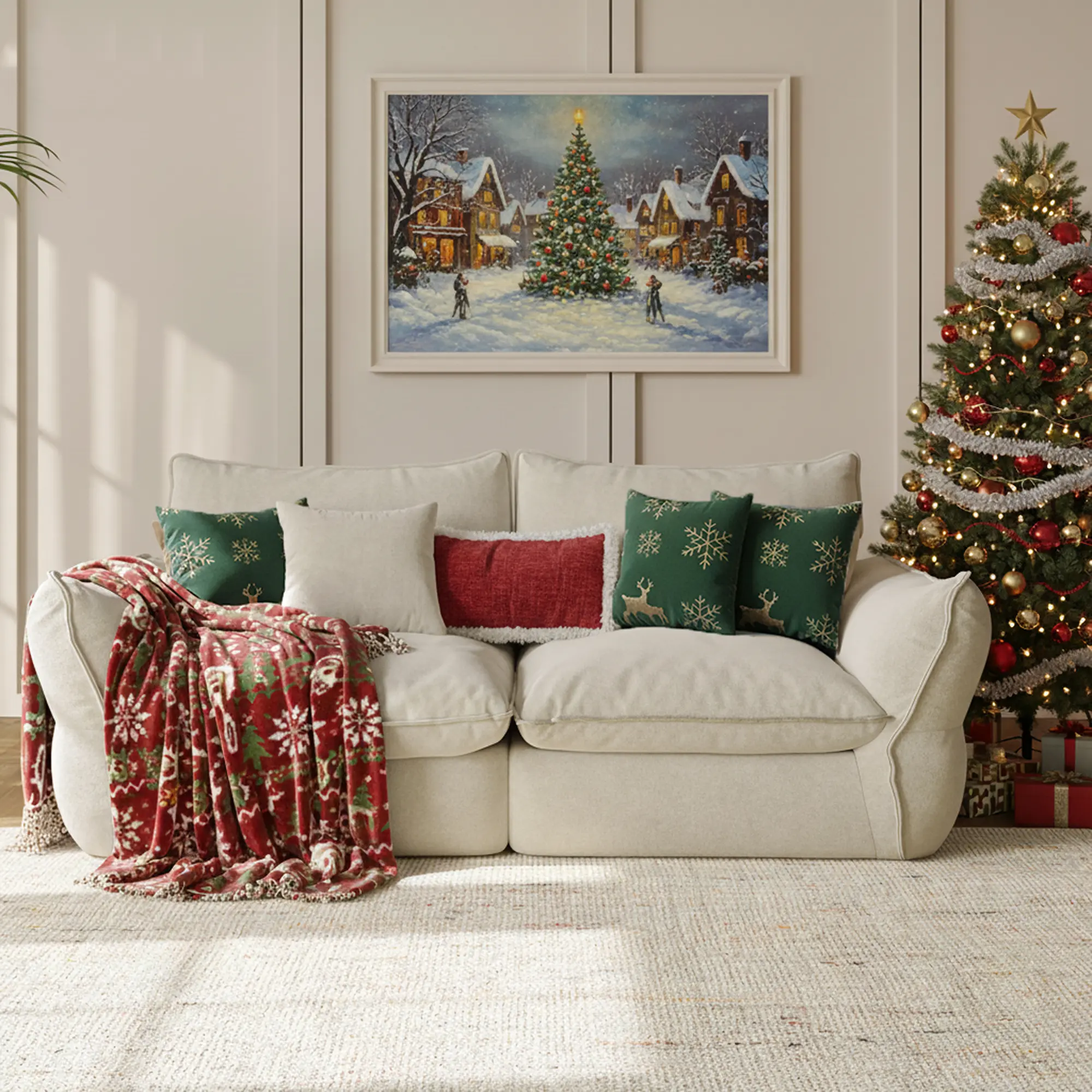 [DealsForYouDays] 81-106'' Down Blend Loveseat, Deep Seat Cloud Sofa with Feather-Filled Cushions, Ultra Soft Sink-in Comfort Couch for Living Room, Modern Oversized Sofa,Christmas Gifts for the Whole Family: Husband & Wife, Mom & Dad