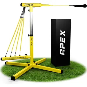 Baseball Swing Trainer - Adjustable Batting Practice Trainer with Power Resistance Bands for Hitting Mechanics, Swing Speed & Timing