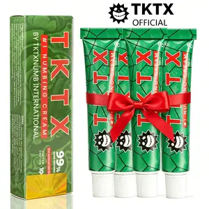 TKTX Numbing Cream For Tattoos - Limited Edition Painless Procedure 99% Strong Tattoo External Cream ( 10g*4 Pack）