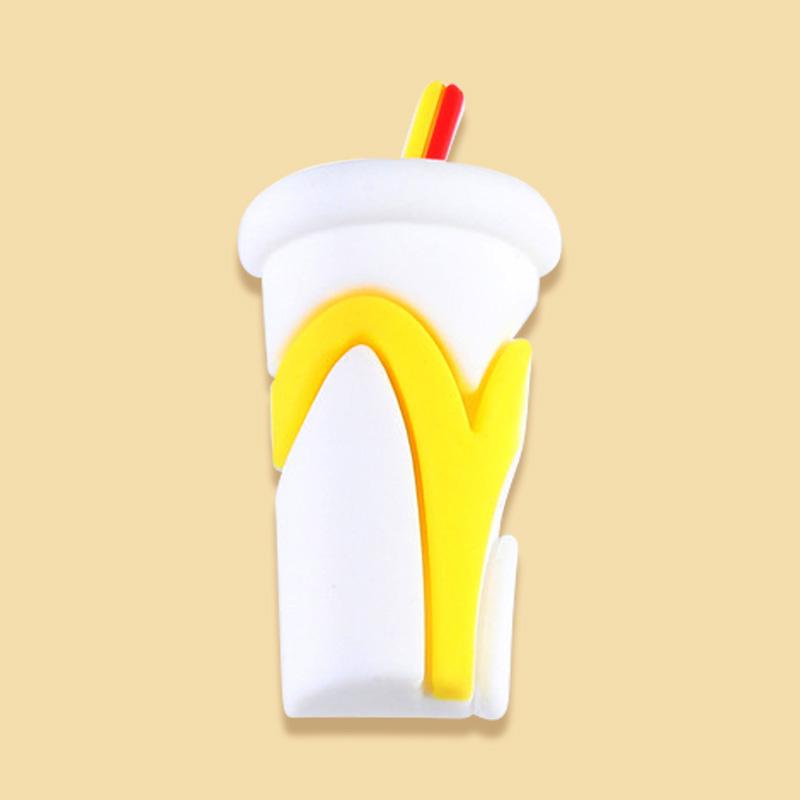 Cartoon Burger and French Fries Croc Shoe Charms for Kids Boys Girls Women Men PVC Wristband Sandals Clog Accessories Party Favor with Dragon and Character Designs