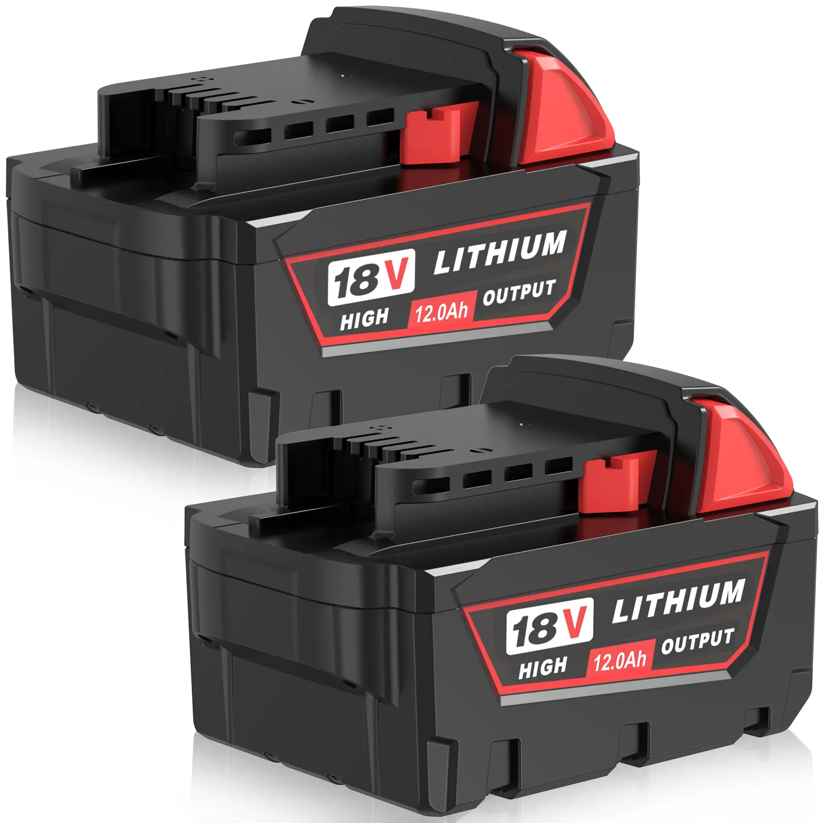 12.0Ah 15.0Ah High Output Lithiun Replacement for Milwaukee 18 Volt Battery Compatible with 48-11-1852 Power Tools