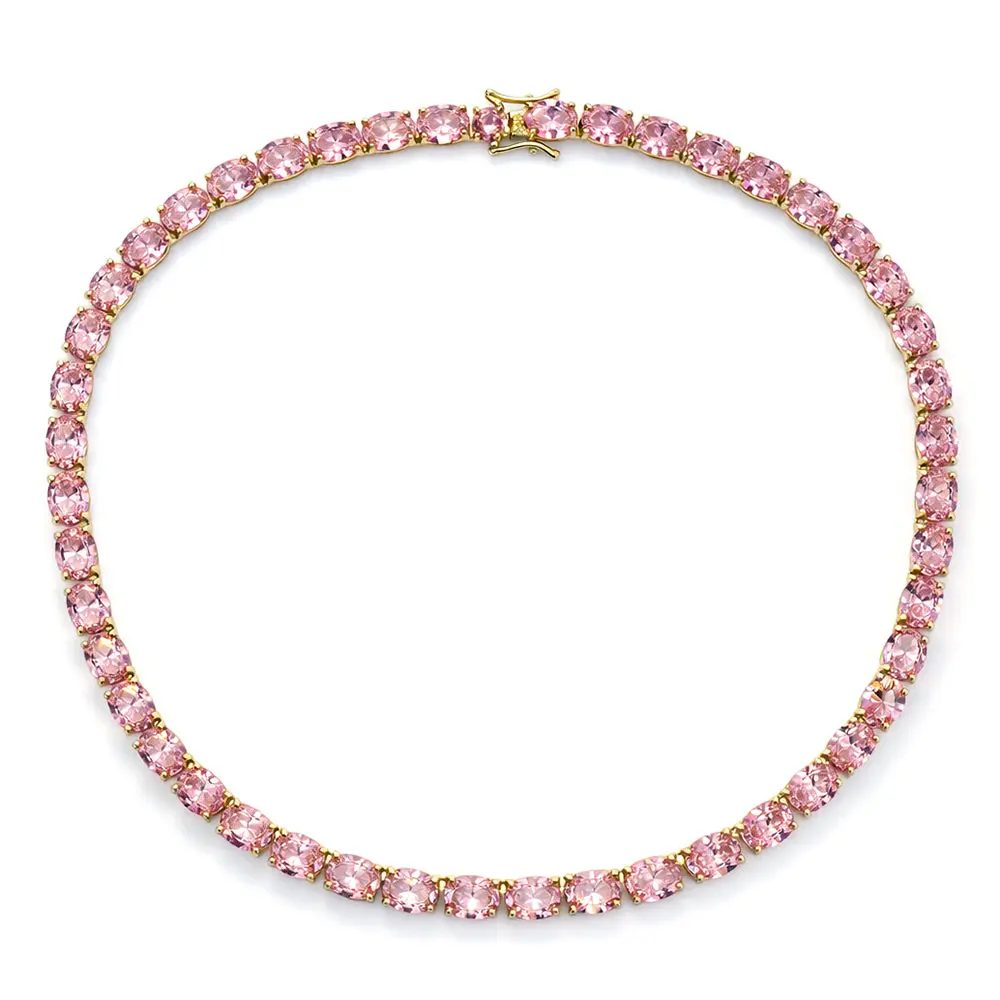 Lux Blush Tennis Necklace