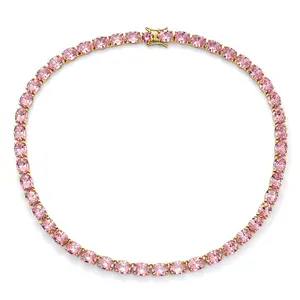 Lux Blush Tennis Necklace