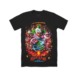 Killer Klowns from Outer Space tee American sci-fi horror comedy t shirt  T-shirts Fashionable short-sleeved T-shirts for men and women in all seasons T-shirts 180g BIM