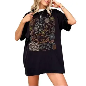 Trendy Shark T-Shirt For Shark Lover Gift, Lover Top, Shark Tshirt Gift For Surfer Scuba Marine Biology Cotton Fabric