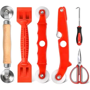 Screen Repair Tool,Window Roller,Spline Installer,6 in 1 Window Installation Tool,Screen  Spline Roller for Installing & Replacing Window Patio Sliding Door (6 in 1)