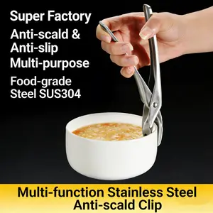 304 Stainless Steel Heat Resistant Non-Slip Serving Tray Handle, Durable Kitchen Utensil for Easy Grip & Secure Handling