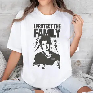 Protect The Family Shirt, The Babysitter Shirt , Steve Shirt, Strang3r Th!ngs Shirt, Retro 80s Hoodie, Sci-Fi Christmas Things Fans Top