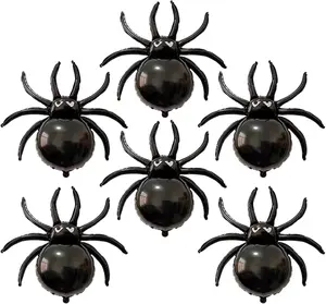 33" Spider Foil Balloons - Halloween Black Spiders Animal Spooky Balloon for New Year Party Decoration Supplier