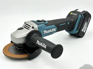 Makita DGA404 18V LXT Brushless Cordless Angle Grinder 100mm Electric Grinding Cutting Polisher Power Tool For Metal Wood Cutting