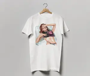 Butcher & Blackbird book t-shirt | 100% cotton t-shirt | printed from hand painted watercolor by Olga Crée | hair color and skin options