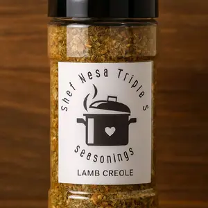 Triple S Lamb Creole Seasoning - Flavorful Seasoning for Cooking - Ideal for Flavoring. 4 oz bottle
