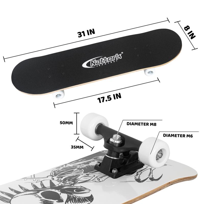 Nattork 31 Inch Skateboard