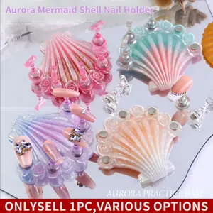 1 Sets Nail Art Tray, Nail Art Stand Set, Nail Art Press Stand, Nail Art Practice Hand Tray, Pre-Coated Nail Art Stand, Nail Art Display Rack, Home Nail Salon Starter Kit,Nail Salon Equipment And Decor For Nail Art Display And Practice