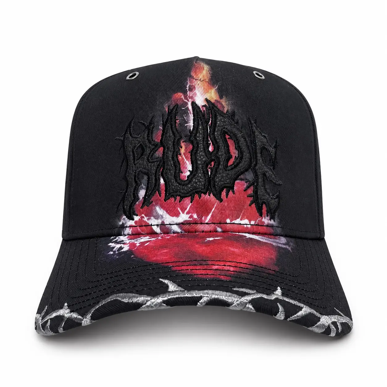 Rude Awakening "Sacred Heart" - Black Snapback - Premium Streetwear Baseball Cap for Men & Women, Adjustable