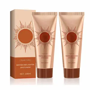 K-Beauty Multi-Brightening Wash-Off Clay Cream Mask – Niacinamide, Vitamin C, Brightening & Smoothing, Even Skin Tone, Gentle Exfoliating Cleansing, 100ml/3.38 fl oz
