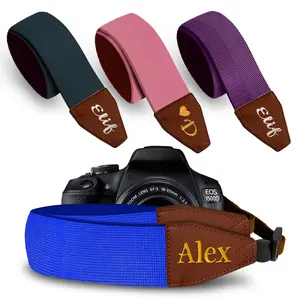 Art Tribute Custom Camera Strap Royal Blue, Pink, Purple