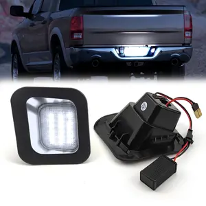 LED License Plate Lights Compatible with Dodge RAM 1500 2500 3500 (2003-2018) & RAM 1500 Classic (2010-2018),6000K White Direct Fit Upgrade Replacement 2PCS Pack (For Dodge RAM 1500(03-18))