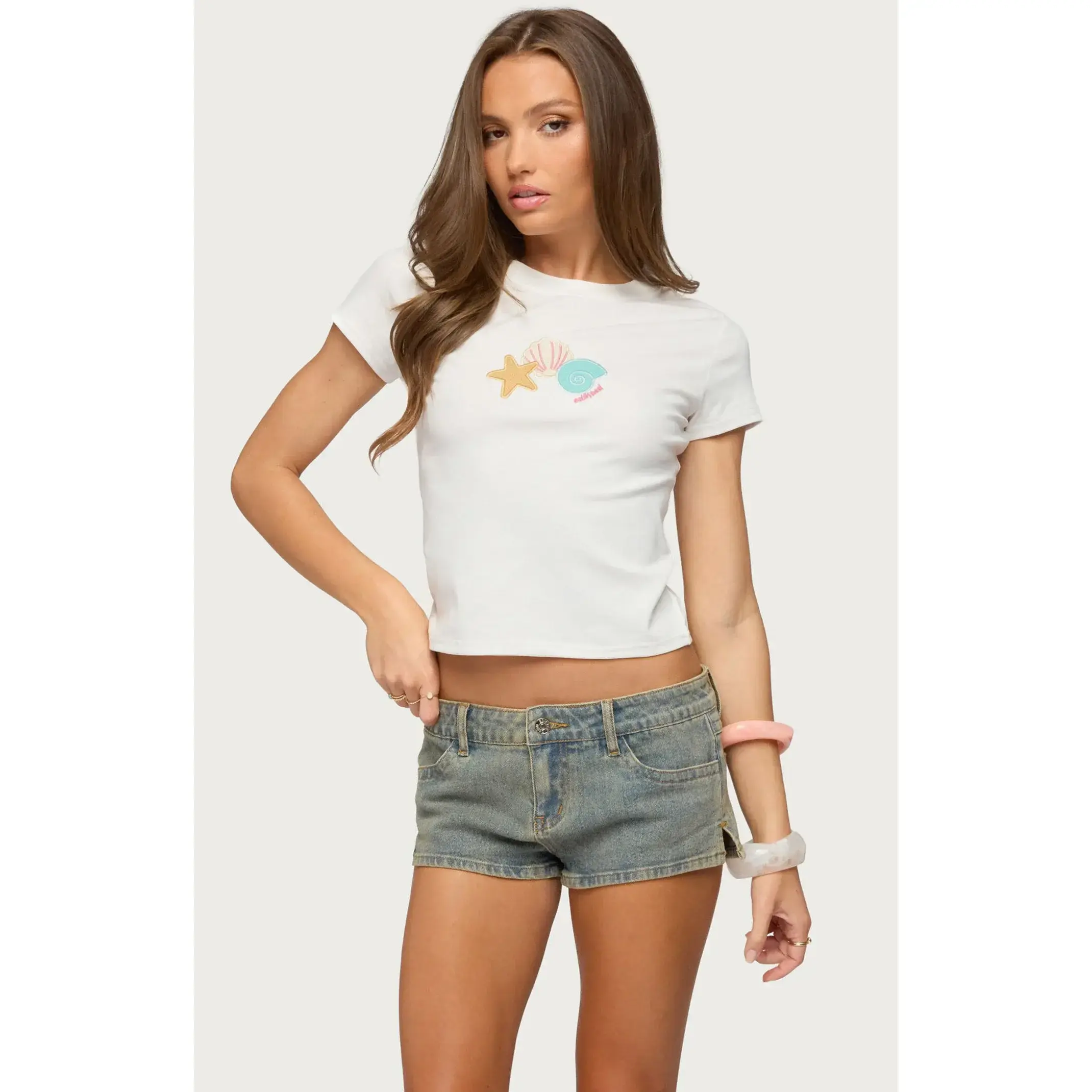 Edikted Women's Ocean Club T-Shirt