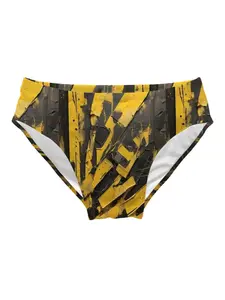 Men's Summer Swimwear Triangle Swim Trunks Graffiti Art Stripe Print Swimming Briefs Athletic Training Sports Triangle Swim Trunks Drawstring Design Quick Dry Breathable Beach Triangle Swim Trunks Pool Spa Fighting Gift for Men