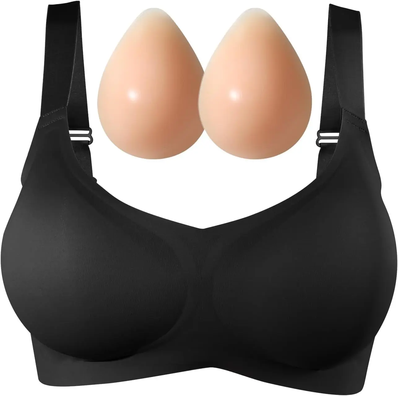 2026 model mastectomy bra, with breast prosthesis, seamless design, post-operative pocket bra, used for breast prosthesis enhancement pads