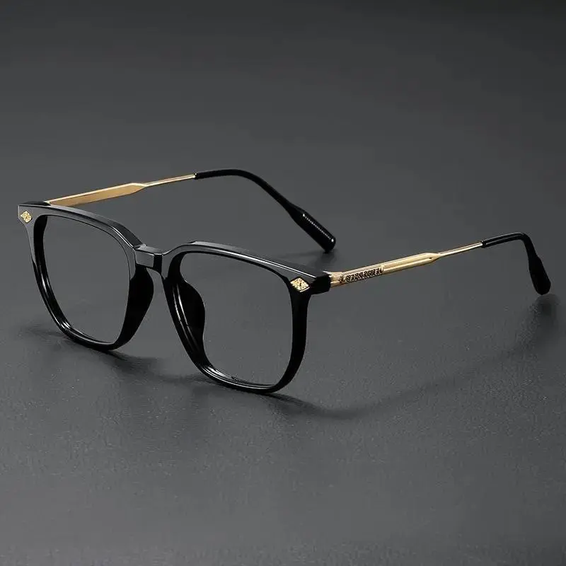 Blue Light Blocking Glasses Business Square Frame Anti-Radiation Eyewear Stylish Black Frame Versatile Design Protective Glasses，Minimalist Casual Eyeglasses，Suitable for daily use