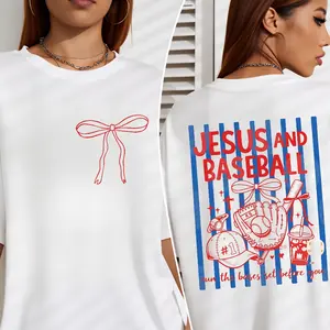 Jesus and Baseball Shirt, Christian Shirt, Baseball Mom Shirt, Trendy Christian Baseball Shirt